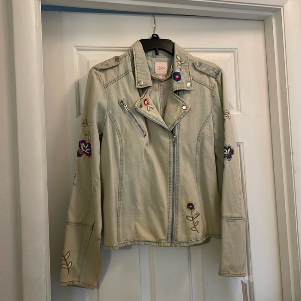 Candie’s stitched jean jacket